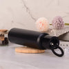 Vacuum Insulated Water Bottle with Holder – Stainless Steel